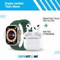 Combo AirTec 3 + Smartwatch IWO Ultra Compre 1 e Leve 2