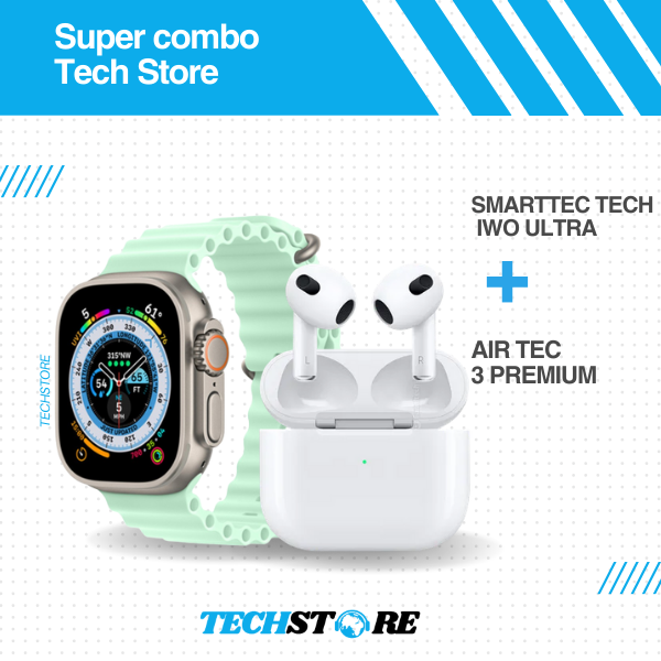 Combo AirTec 3 + Smartwatch IWO Ultra Compre 1 e Leve 2